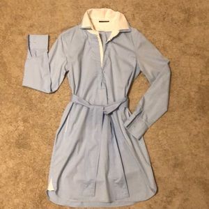 Elie Tahari light blue shirt dress